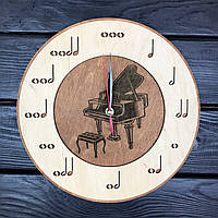 Деревянные настенные часы с музыкальной тематикой