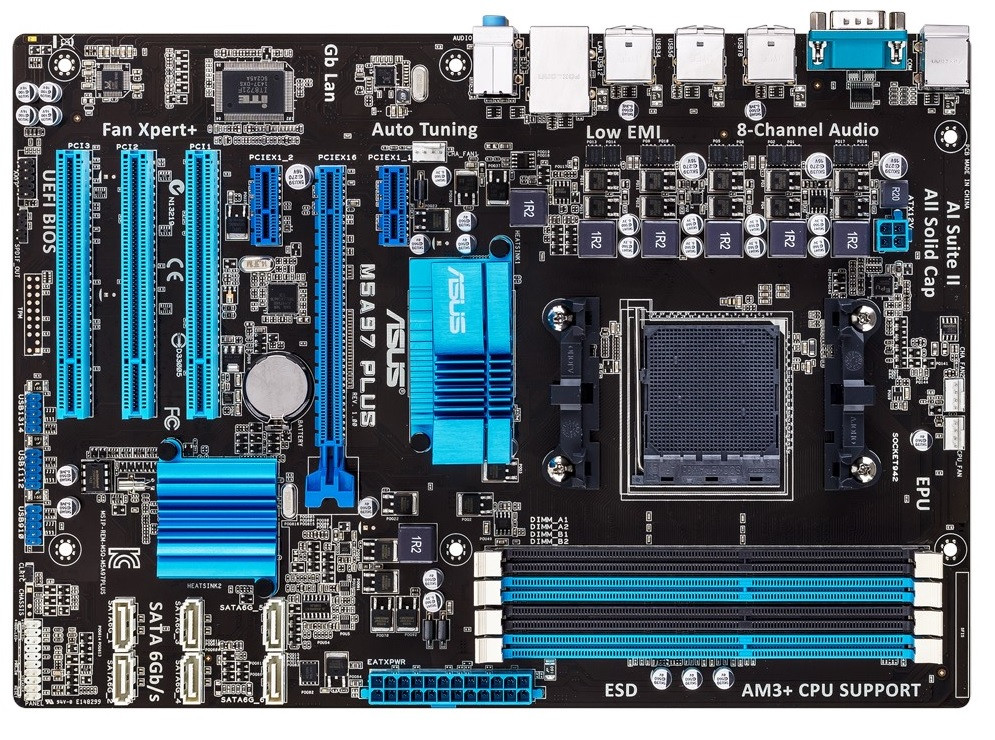 Материнська плата ASUS M5A97 Plus Socket AM3+  Гарантия