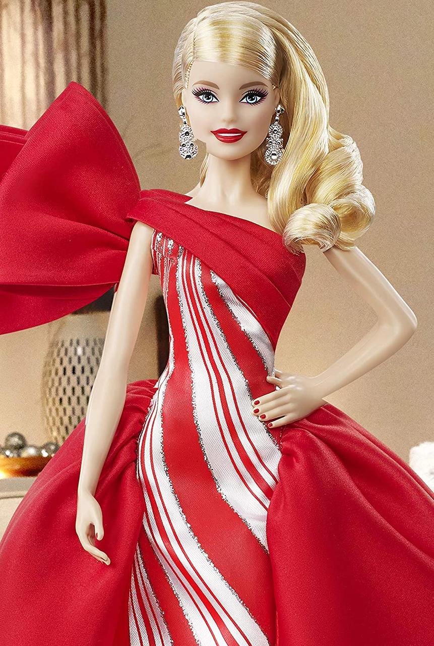 Кукла Барби коллекционная 2019 праздничная Barbie блондинка, Mattel - фото 7 - id-p1247923299