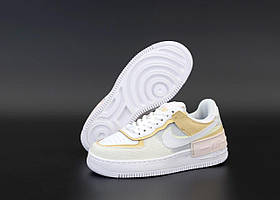 Nike Air Force 1 Shadow білого кольору кросівки жіночі (Найк Аїр Форс Шедоу)