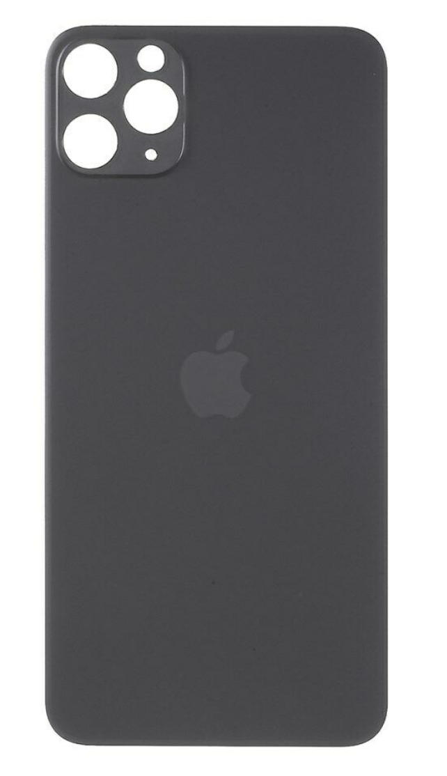 Задня кришка для iPhone 11 Pro Max, сіра, Space Gray, оригінал, в комплекті скло камери