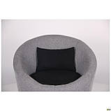 М'яке крісло AMF Eclipse Сідней сіре в стилі Лофт для кафе і вітальні в будинку, фото 8