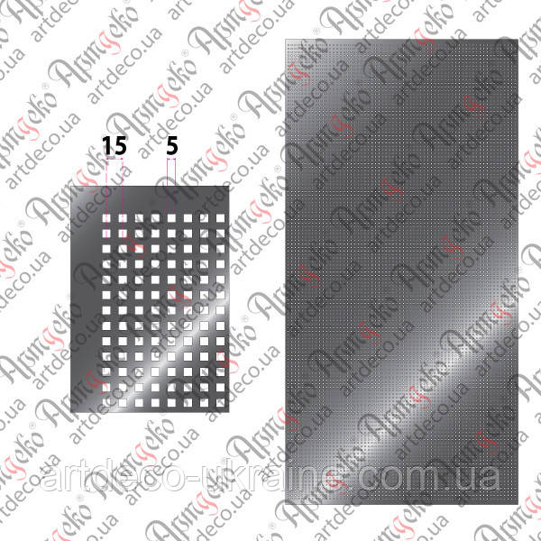 Перфорований лист 1000х2000х0,8х5х5х15 69.050, фото 1