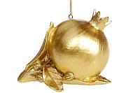 Подвесной декор Гранат, 11.5см, цвет - матовое золото, в упаковке 2шт. (707-723)