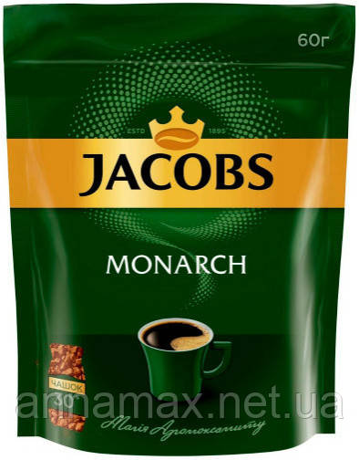 Кава розчинна сублімована Jacobs Monarch 60 грам 24уп/ящ
