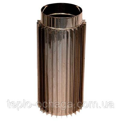 Труба-радіатор для димоходу 0,5 метра AISI Версія Люкс