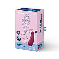 Satisfyer Curvy 1 Вакуумний кліторальний стимулятор зі смарт управлінням Rose Бордовий