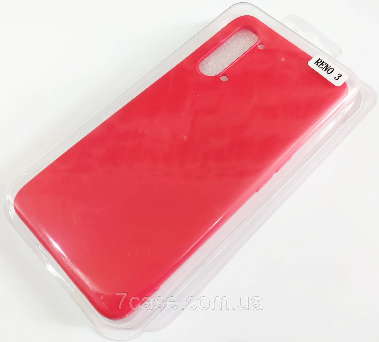 Чохол для Oppo Reno 3 матовий Silicone Case Full Cover Macarons Color Червоний