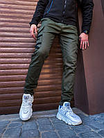 Молодіжні чоловічі штани мілітарі "Межигір'я" осінь-весна оливкові (хакі) - S, M, L, XL, 2XL