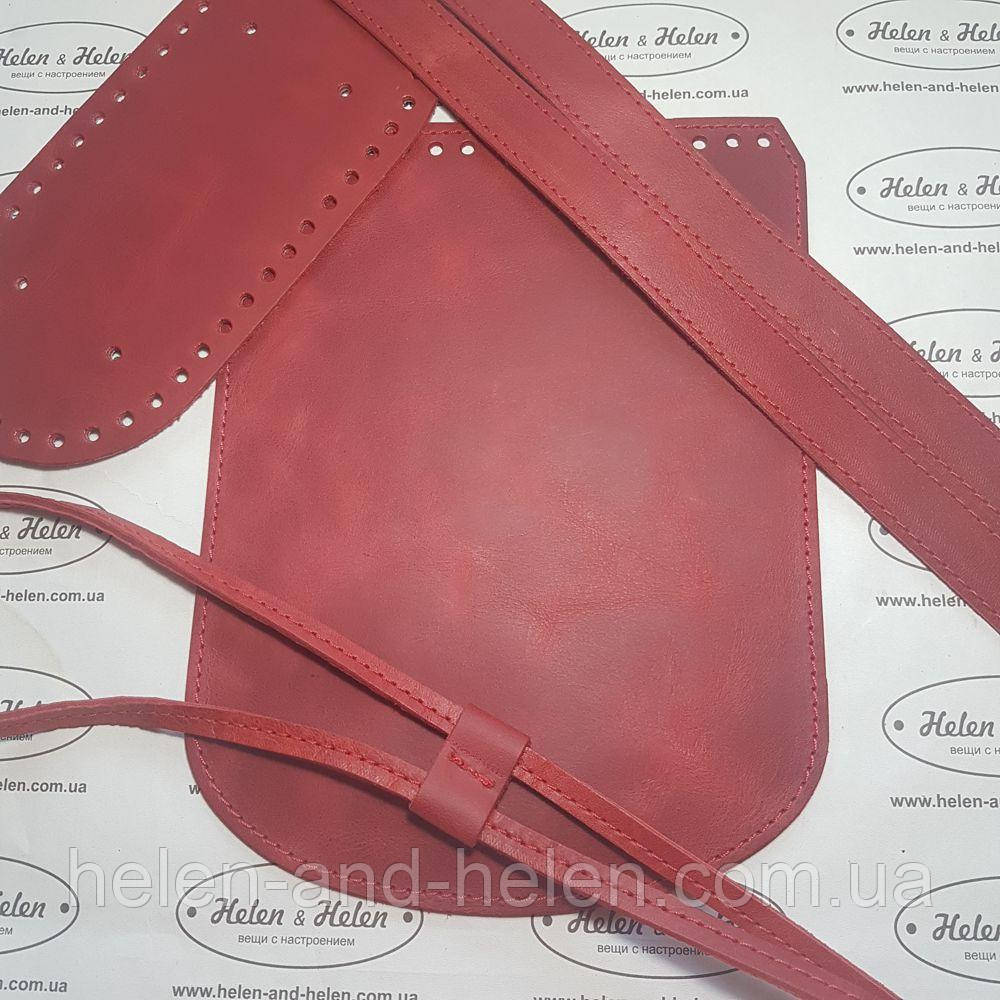 Клапан для в'язаного рюкзака . Колір "Червоний"., фото 1