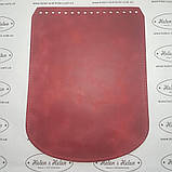 Клапан для в'язаного рюкзака . Колір "Червоний"., фото 2