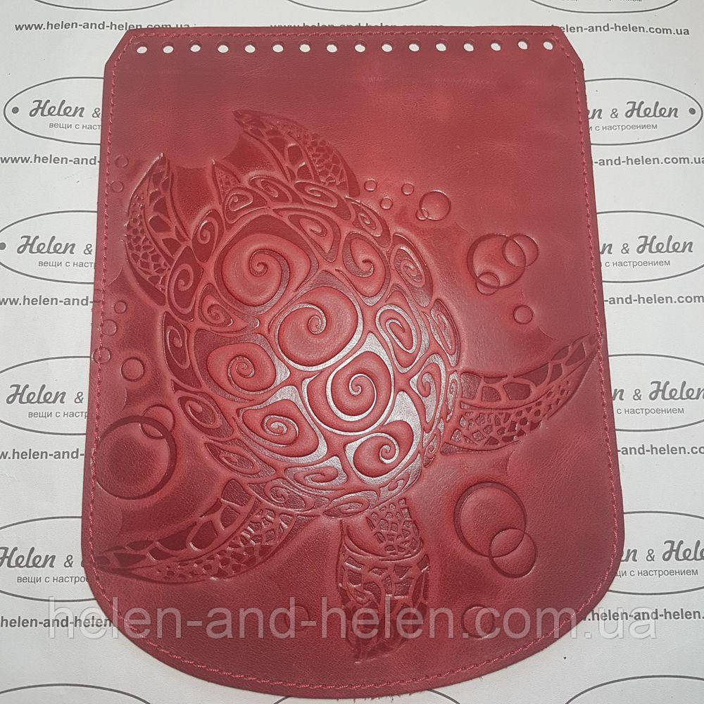 Клапан для рюкзака "Черепаха". Колір "Червоний"., фото 1