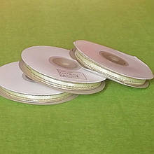 Стрічки атласу, люриксу, капрон 1 см салатовий 23 м