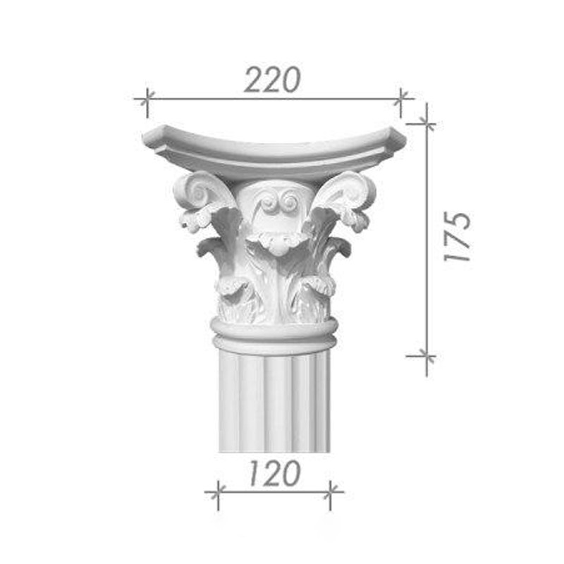 Капітель з гіпсу, гіпсова капітель кп-1 (1/2)