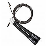 Скакалка швидкісна Power System PS-4033 Crossfit Jump Rope Black (2,8m.), фото 3