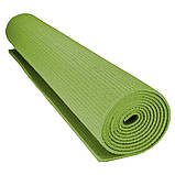 Килимок для йоги та фітнесу Power System PS-4014 PVC Fitness-Yoga Mat Green (173x61x0.6), фото 4