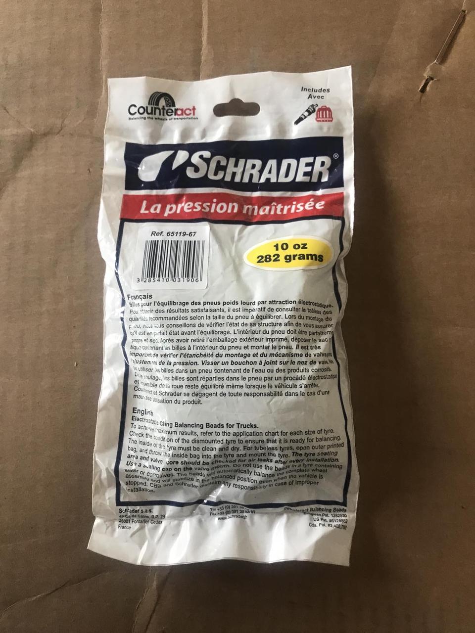 Балансувальні гранули для шин вантажних автомобілів SCHRADER 10oz/282гр.