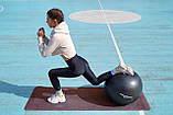 М'яч для фітнесу (фітбол) Power System PS-4012 Ø65 cm PRO Gymball Black, фото 7