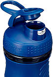 Шейкер спортивний (пляшка) BlenderBottle SportMixer Flip 20oz/590ml Navy, фото 5