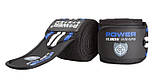 Бинти на лікоть Power System PS-3600 Elbow Wraps Blue/Black (пара), фото 5
