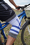 Наколінник Power System PS-6008 Knee Support Pro Blue/White (1шт.) S/M, фото 6