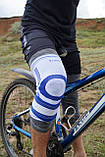 Наколінник Power System PS-6008 Knee Support Pro Blue/White (1шт.) S/M, фото 5