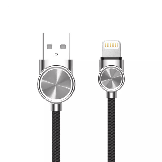 USB кабель Kaku KSC-127 USB - Lightning 1.2m Fast charging 3.2A - Black, фото 1