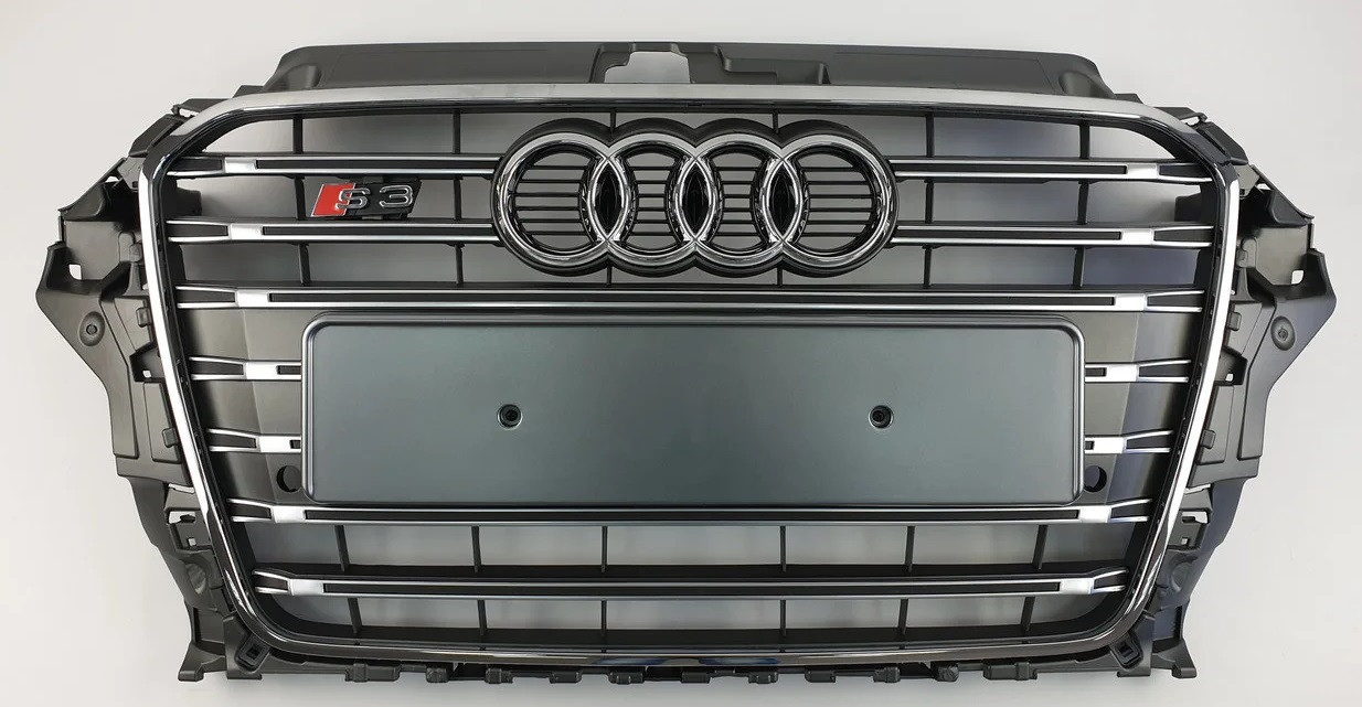 Решітка радіатора Audi A3 8V (12-16) у стилі S3 (сіра)
