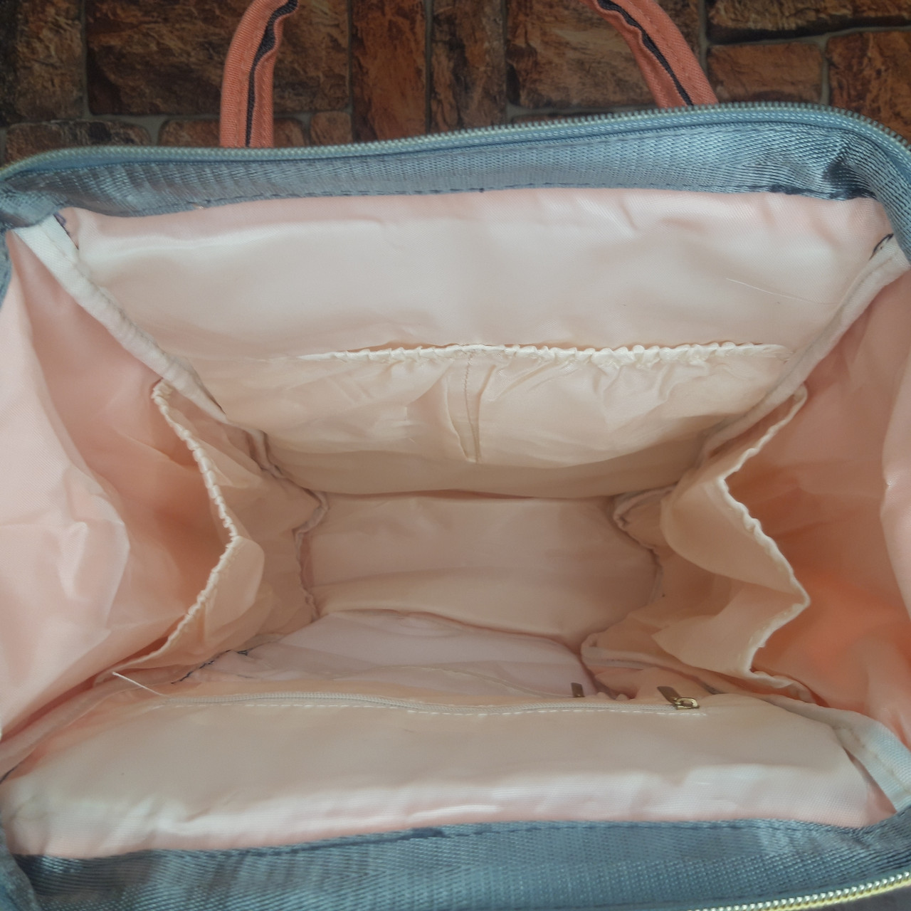 Рюкзак для мам гуляния с ребенком Многофункциональная сумка отдел для молока памперсов вещей (Фото Вживую) - фото 5 - id-p1248038294