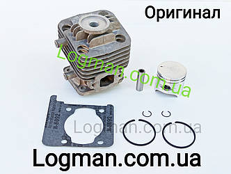 Циліндр із поршнем у зборі для Oleo-Mac BC22/24T (61370253B) на мотокоо Олео-Мак