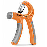 Еспандер кистьовий Power System PS-4021 з регульованим навантаженням 10-40 кг.  Power Hand Grip Orange, фото 4