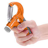 Еспандер кистьовий Power System PS-4021 з регульованим навантаженням 10-40 кг.  Power Hand Grip Orange, фото 3