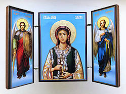 Великомучениця Злата Могленская (Меглинская). Ікона. Складення дерев'яний 58Х84