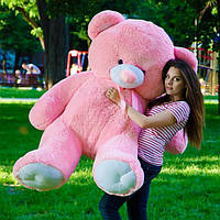 Ведмедик плюшевий великий ведмідь 180 см рожевий, Подарунок на будь-який випадок життя