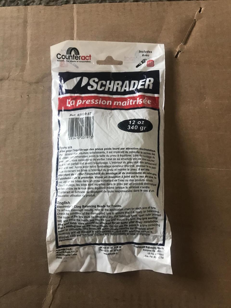 Балансувальні гранули для шин вантажних автомобілів SCHRADER 12oz/340гр.