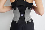 Пояс-корсет  для підтримки спини Power System PS-6031 Waist Shaper Grey S/M, фото 6