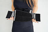 Пояс-корсет  для підтримки спини Power System PS-6031 Waist Shaper Grey S/M, фото 5