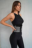 Пояс-корсет  для підтримки спини Power System PS-6031 Waist Shaper Grey S/M, фото 4