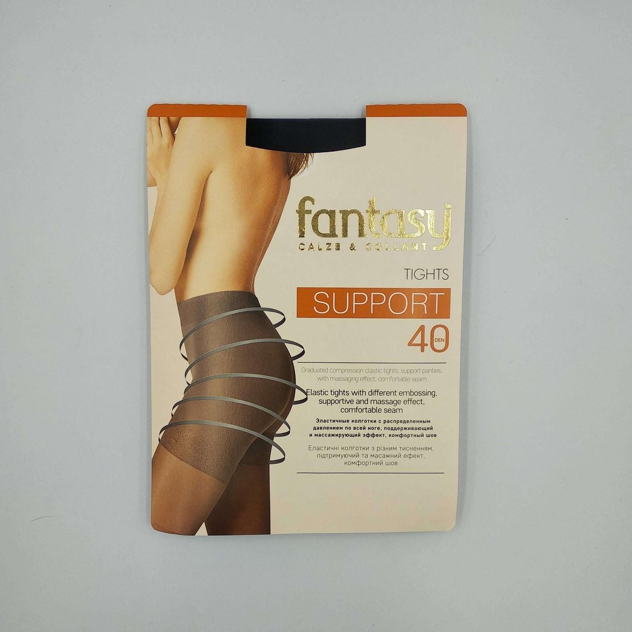 Колготки жіночі Fantasy Support з підтримуючим ефектом 40den чорні