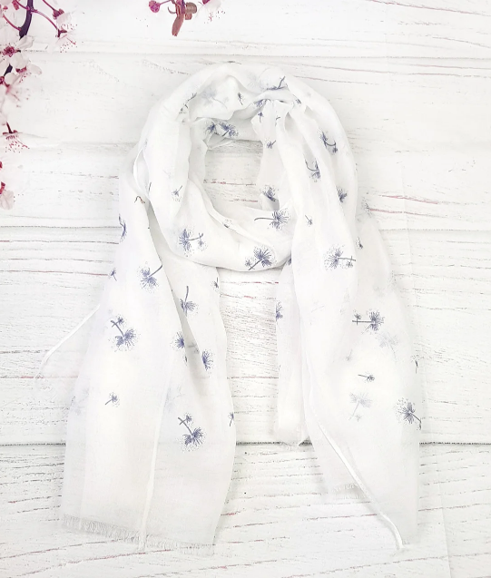 Тонкий шарф Fashion Амелия из вискозы 180*80 см белый - фото 1 - id-p1248099850