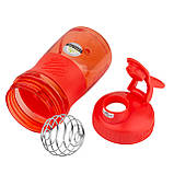 Шейкер спортивний (пляшка) BlenderBottle SportMixer Flip 20oz/590ml Coral, фото 8