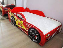 Дитяче ліжко машина спорткар Блискавка Маквін, забарвлення на ваш вибір (150*70 см), фото 2