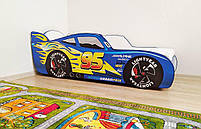 Дитяче ліжко машина спорткар Блискавка Маквін, забарвлення на ваш вибір (150*70 см), фото 4