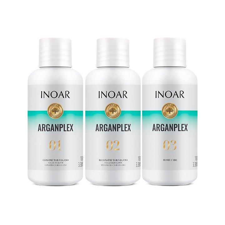 Відновлення волосся Арганплекс, Kit Inoar Arganplex, 3x500 ml