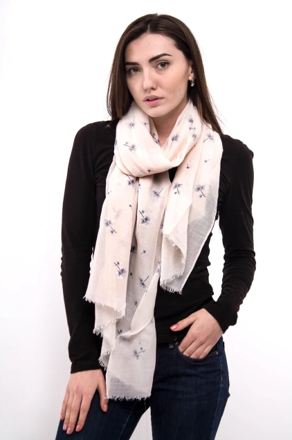 Тонкий шарф Fashion Амелия из вискозы 180*80 см бежевый - фото 3 - id-p1248106079