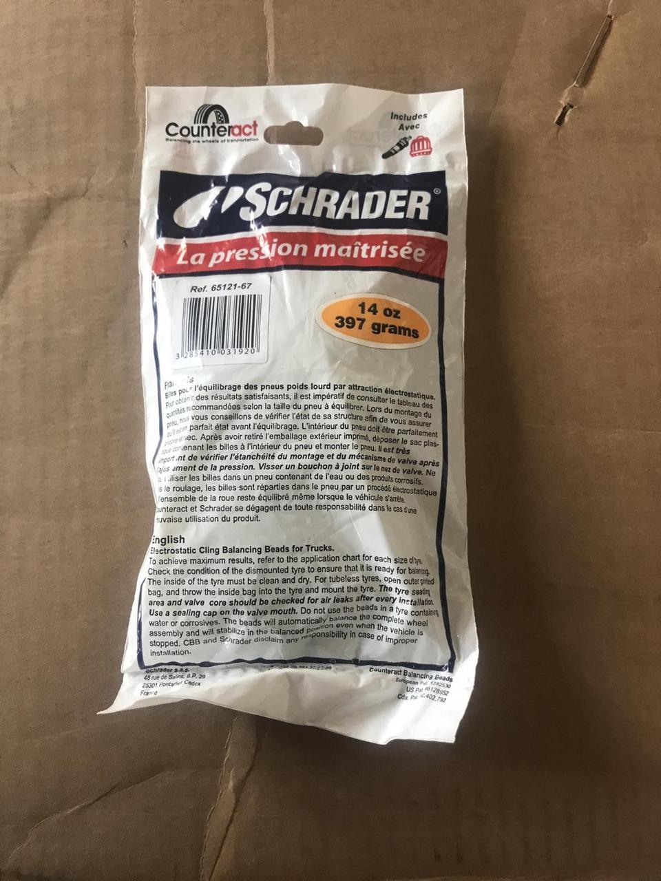 Балансувальні гранули для шин вантажних автомобілів SCHRADER 14oz/397гр.