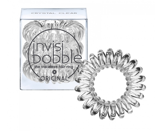 Гумки для волосся INVISIBOBBLE з колекції ORIGINAL Crystal Clear прозорі 3шт/уп