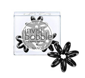 Гумки для волосся INVISIBOBBLE з колекції NANO True Black чорні 3шт/уп