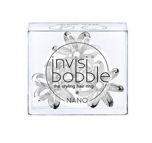 Гумки для волосся INVISIBOBBLE з колекції NANO Crystal Clear прозорі 3шт/уп
