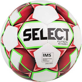 М'яч футзальний Select Futsal Samba IMS NEW (301) біл/червон